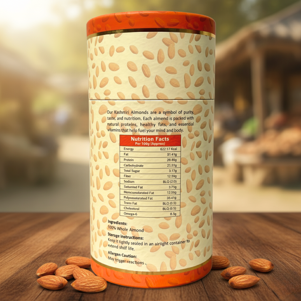Premium Kashmiri Almonds (400 grams)