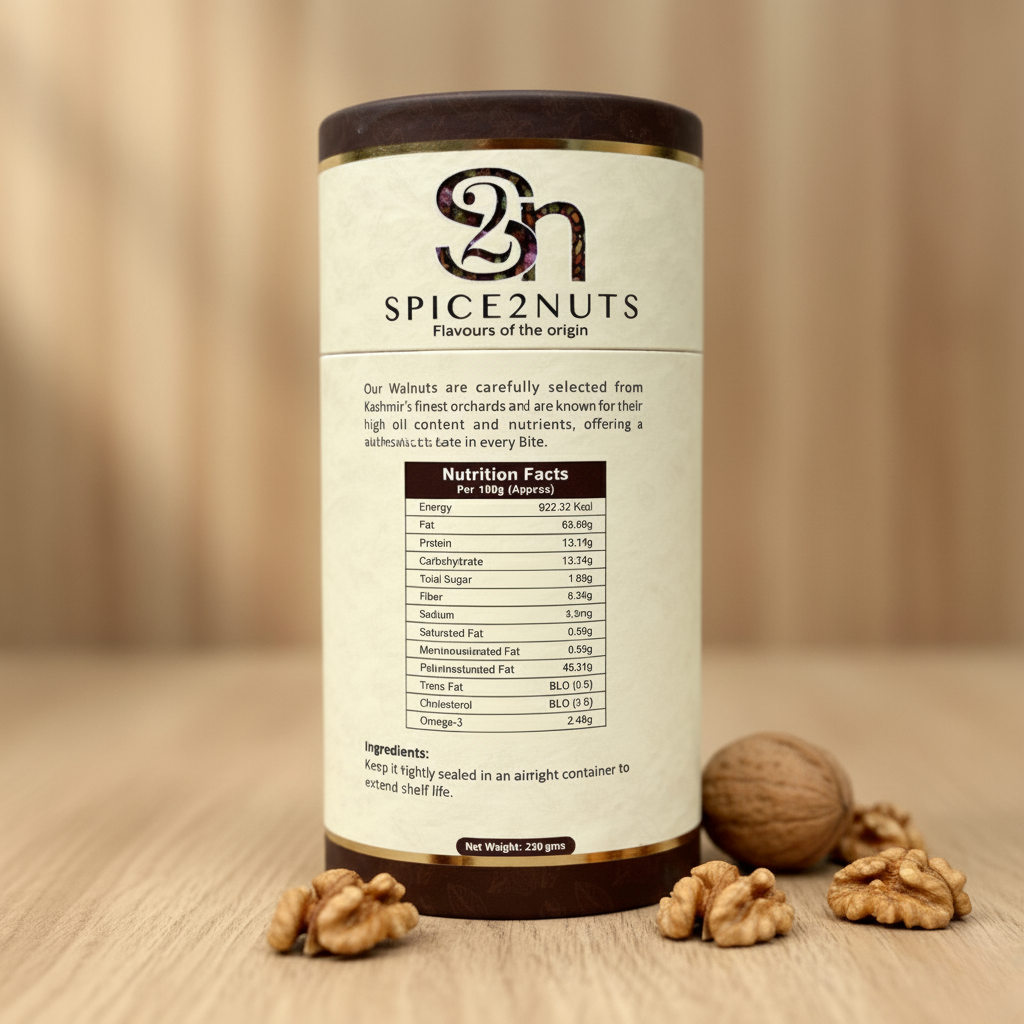 Premium Kashmiri Walnuts (250 grams)