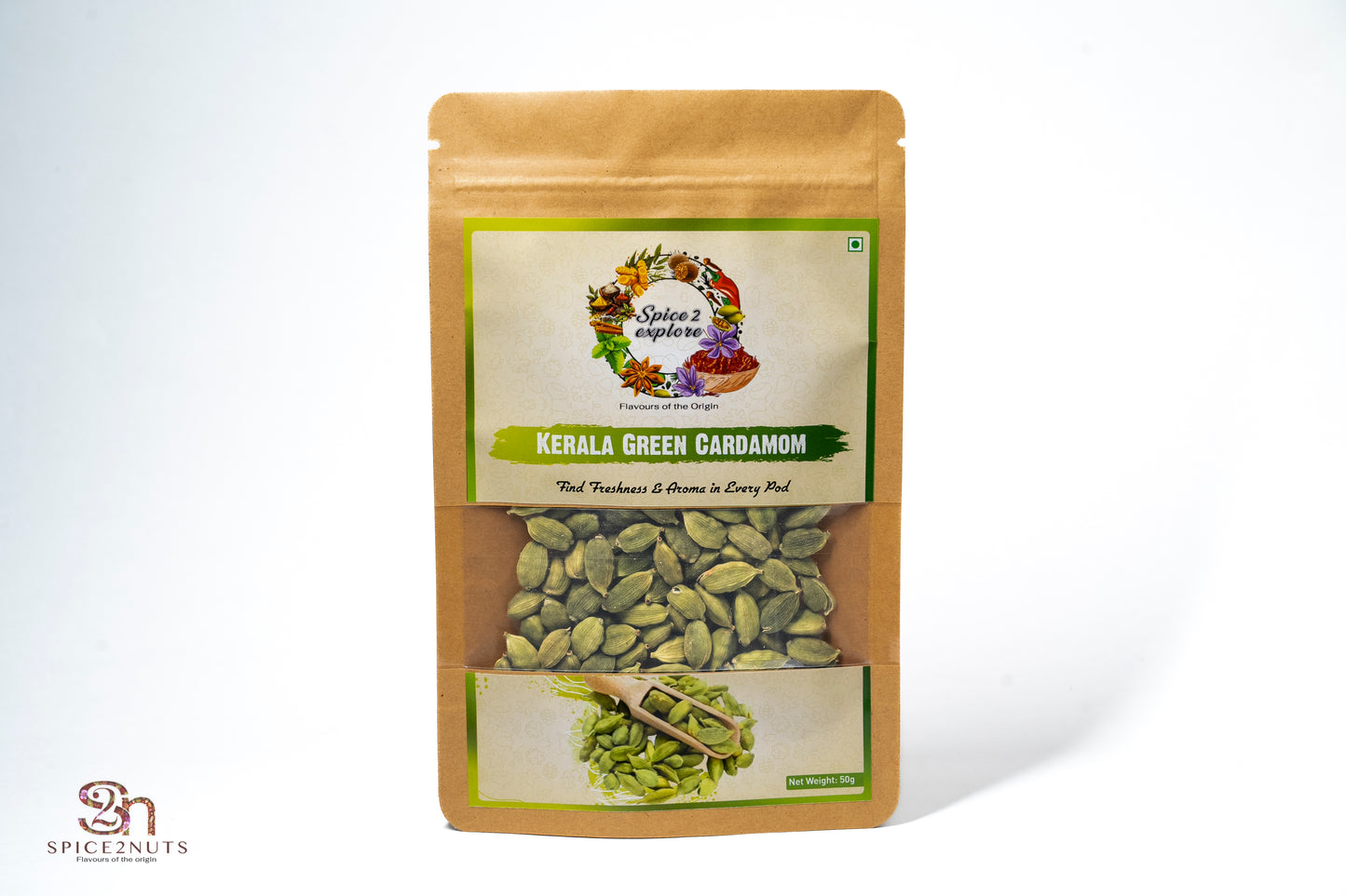 Kerala Green Cardamom (50 gram)